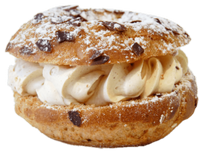 a sweet cream eclair